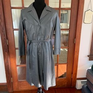 Vintage 1970’s Leather Lined Trench Coat